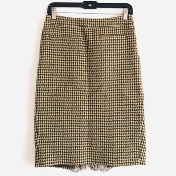RED Valentino Houndstooth Wool Pencil Skirt S - Picture 3 of 8